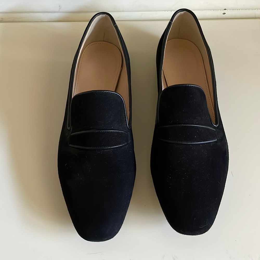 NWOB Black suede loafers from JCrew